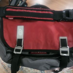 Timbuk2 Red and Gray Messenger Bag